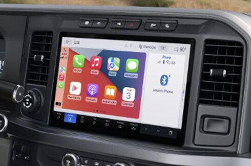 Pantalla de 12 pulgadas SYNC4 compatible con Apple CarPlay y Android Auto en Ford F250 2025